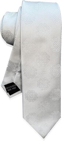 Hlub Hmong Stylish Neck Tie with Matching Pocket Square - Traditional Elegance for Every Occasion! Modern Slim Black in Saudi Arabia
