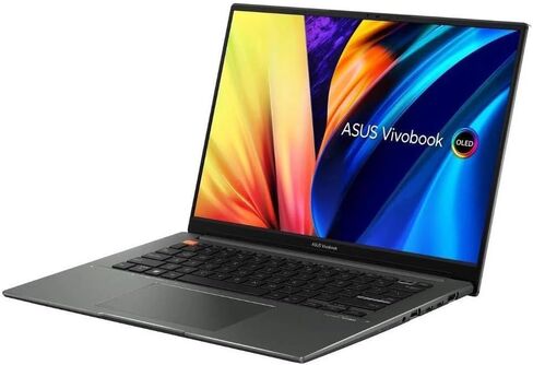 ASUS 14.5'' OLED 2880 x 1800 120HZ Display VivoBook Laptop, Intel Evo Platform 12th Gen 14 Core i7-12700H, Backlit KB, 2 Thunderbolt 4, WiFi 6, Webcam, Bluetooth Windows 11 Pro, Black(40GB | 2TB SSD) in Saudi Arabia