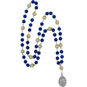 The Chaplet of Saint Joseph | Chaplet With Wooden Beads and St. Joseph Medal | Patron Saint of Families and the Church | Catholic Devotional Prayer | Great Catholic Gift for Confirmation