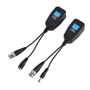 Passive CCTV Coax BNC Video Power Balun Transceiver to RJ45 Connector Adapter for Security Surveillance Camera System