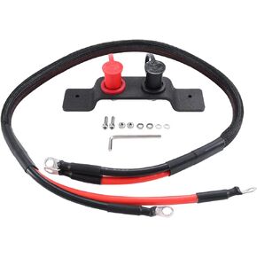 Battery Jump Post with Water Resistant High Voltage Cables for Can Am Maverick X3 Fits in Factory Holes and Hardware
