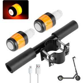Scooter Handles Grips for Kids - Non-Slip Adjustable Child Safety Handle with LED Warning Light