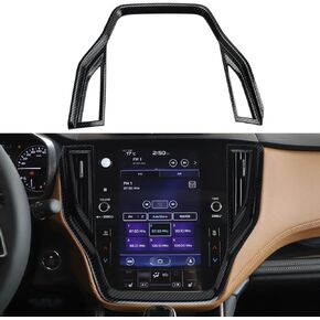 INTGET Navigation Screen Panel Frame Sticker for 2022 2023 2024 Subaru Outback Accessories 2021 2022 Legacy Carbon Fiber GPS Screen Trim Cover Center Console Display Frame Trim Cover Decoration Cover