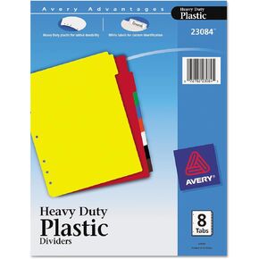 Avery Durable Plastic Write-On Tab Dividers