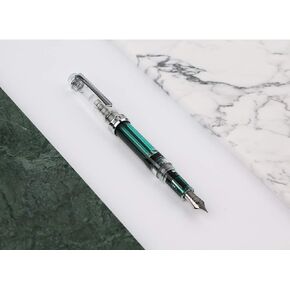 Lanxivi Penbbs 268 قلم حبر بملء الفراغ، مجموعة صندوق أقلام من الأكريليك الشفاف