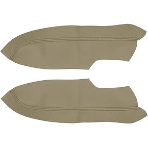 X AUTOHAUX 1 Pair Synthetic Leather Car Front Door Panels Armrest Cover Gray for Honda Civic 2006 2007 2008 2010 2011 Sedan