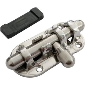NRC&XRC Marine 316 SS Heavy Duty 2-3/8"(60MM) Locker Latch Slide Barrel Bolt for Marine Boat Window/Door/Hatch
