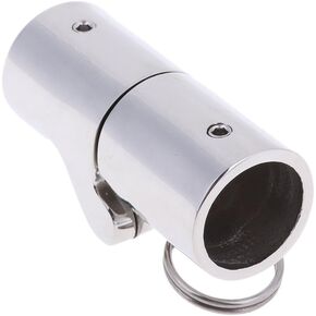 316 Marine Stainless Steel 1" Boat Rail Fittings - Folding Swivel Tube Pipe Connector Joint - Pole Railing Mast Canopy