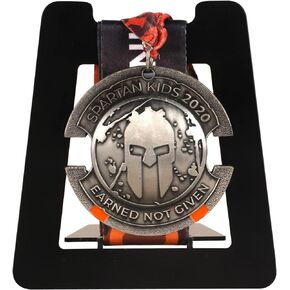 WANLIAN Medal Holder Display Rack in Black, Single Medal Hanger Tabletop Display Frame for Runners, Marathon, Soccer, Football, Gymnastics, Sports, Military Ribbon Medals Badge Award Insignia