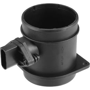 Motoforti Air Flow Sensor Meter, MAF Sensor Airflow Replacement, for Audi A3 8P 3.2L V6 2006-2009, Plastic, No.07D906461, Black