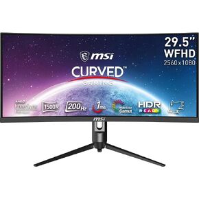 MSI MAG301CR2, 30" Gaming Monitor, 2560 x 1080 (UWFHD), VA, 200Hz, FreeSync, HDR Ready HDMI, Displayport, USB C, Tilt, Swivel, Height Adjustable,Black