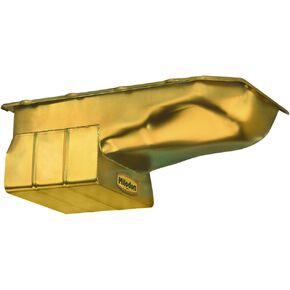 Milodon 30355 Steel, Gold Zinc Plated Street and Strip Oil Pan for Pontiac