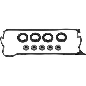 Valve Cover Gasket Set by Ortopia 12030-P2A-A01 VS50499R VS50500R Compatible with 1997-2000 ACURA EL 1.6L,1992-2000 CIVIC 1.5L 1.6L,1993-1997 HONDA CIVIC DEL SOL 1.6L