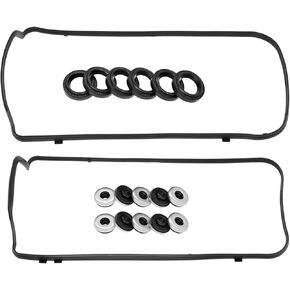 Valve Cover Gasket Set VS50773R 12341-R70-A00 12351-R70-A00 Compatible with J35 J37 MDX RDX RL TL TSX ZDX Accord CROSSTOUR Odyssey Pilot Ridgeline 3.5L 3.7L