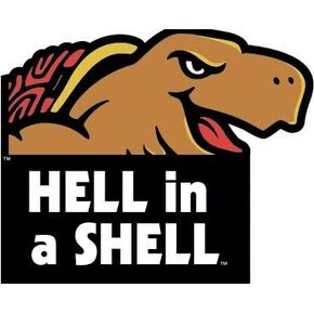 5 Inch Testudo Hell in a Shell University of Maryland Terps UM Terrapins Logo Removable Wall Decal Sticker Art NCAA Home Room Decor 5 by 4 Inches