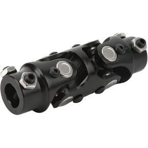 Steering Shaft U Joint Coupler, 3/4in DD X 3/4in DD Sturdy Double Steering U Joint Steel 5.2in Length Reduce Vibration for Car