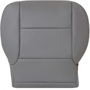 2014 2015 2016 2017 2018 2019 Chevy Silverado Work Truck Seat Cover Replacement, Fits Both Driver & Passenger Bottom (Gray, Synthetic Leather)