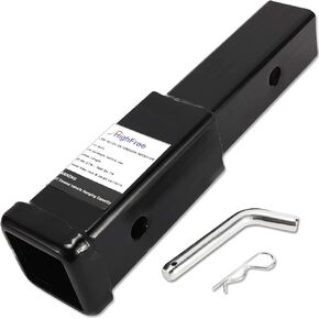 موسع وصلة المقطورة HighFree مقاس 2 بوصة، جهاز استقبال تمديد الأنبوب مع دبوس وصلة ومشابك، طول 7 بوصة لحامل الدراجة أو حاملات البضائع in Kuwait