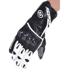 Seibertron SP2 SP-2 ADULT On-Road Street Racing Motorcycle Gloves Genuine Leather Gloves black S&Small