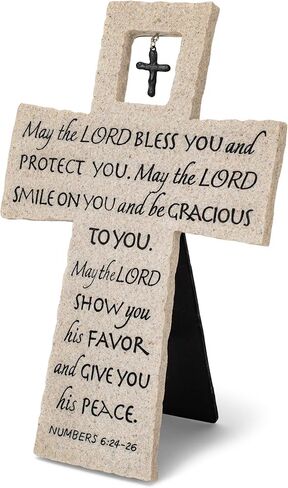 منارة كريستيان برودكتس لورد بليسنجز ألاباستر جرانيت مقاس 10 بوصة تمثال صليب من الحجر المصبوب in Kuwait