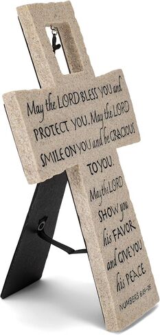 منارة كريستيان برودكتس لورد بليسنجز ألاباستر جرانيت مقاس 10 بوصة تمثال صليب من الحجر المصبوب in Kuwait