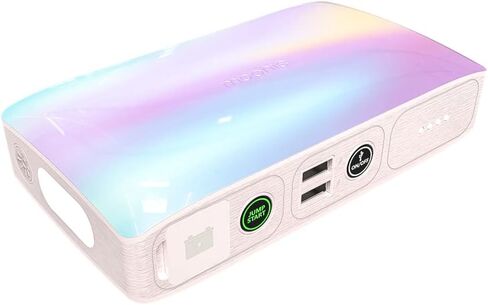 mophie Powerstation GO Compact - Rechargeable Lithium Battery with Portable Car Jump Starter - LED Flashlight, USB Port to Charge Devices - Pearl in Saudi Arabia