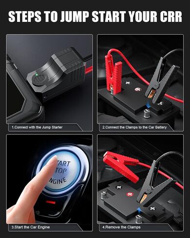 Smart Jump Starter Clamps, Intelligent Emergency Automotive Booster Clamp Cables Replacement Alligator Clamps for 12V Car Jump Starter in Saudi Arabia