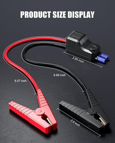 Smart Jump Starter Clamps, Intelligent Emergency Automotive Booster Clamp Cables Replacement Alligator Clamps for 12V Car Jump Starter in Saudi Arabia