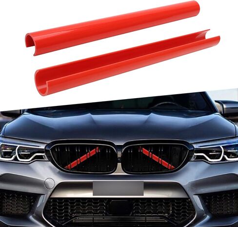 TOMALL مصبغة إدراج المشارب الزخارف متوافقة مع BMW F20 F30 2011-2021 سيارة V دعامة التفاف يغطي الملحقات الخارجية الديكور لسلسلة 1/2/3/4/5 320i 328i 330i 335i 428i (أحمر) in Kuwait