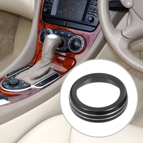 حلقة تزيين لمقبض ضبط حجم مكيف الهواء من ACROPIX مناسبة لسيارة Chevy Corvette C7 - عبوة من 4 قطع باللون الأسود in Saudi Arabia