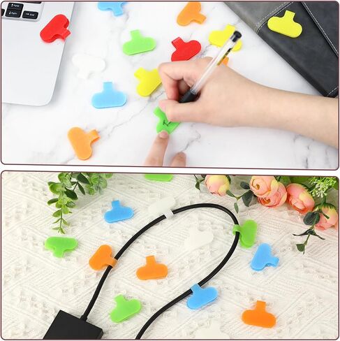 30 Pieces Wire Tags Labels Writable Cord Labels Cable Labels Wire Labels Electrical Multi-Color Wire Labels for Computers Cable Management and Identification(6 Colors) in Saudi Arabia