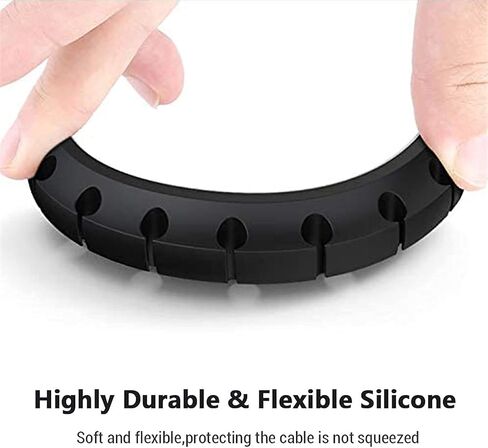 Cord Desk Holder Winder Desktop Tidy Management Silicone Cable Organizer Clips Holder for Mouse Keyboard Earphone Headset in Saudi Arabia