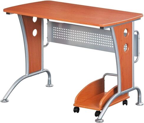 مكتب كمبيوتر حديث من تكني موبيلي مزود بوحدة معالجة مركزية متنقلة. اللون: عسلي غامق in Kuwait