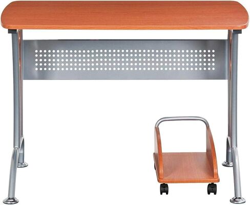 مكتب كمبيوتر حديث من تكني موبيلي مزود بوحدة معالجة مركزية متنقلة. اللون: عسلي غامق in Kuwait