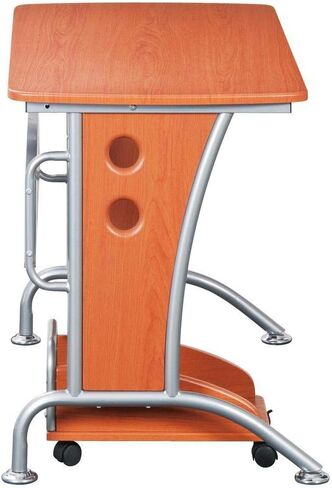 مكتب كمبيوتر حديث من تكني موبيلي مزود بوحدة معالجة مركزية متنقلة. اللون: عسلي غامق in Kuwait