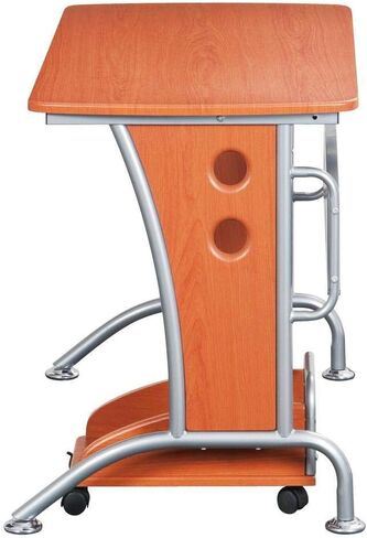 مكتب كمبيوتر حديث من تكني موبيلي مزود بوحدة معالجة مركزية متنقلة. اللون: عسلي غامق in Kuwait