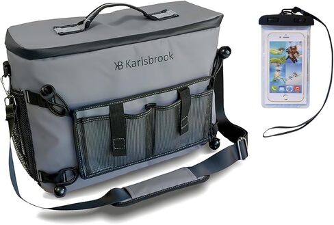 Kayak Cooler Behind Seat - Waterproof Insulated Kayak Seat Cooler Bag - Kayak Accessories for Kayaking, Camping, Beach, Fishing, Travel, Shopping, Outdoors with Dry Bag Phone Pouch in Kuwait