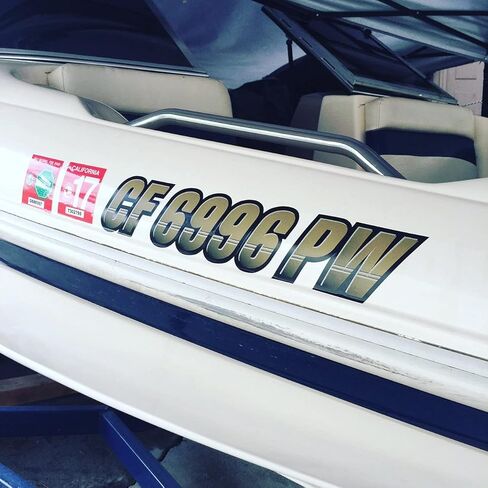ملصقات أرقام تعريف التسجيل الرقمي من STIFFIE Techtron Orange Crush/Black Super Sticky مقاس 3 بوصات لـ Sea-Doo Spark، والقوارب القابلة للنفخ، والأضلاع، والهيبالون/PVC، وPWC والقوارب. in Kuwait