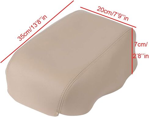 Cciyu مسند الذراع مركز وحدة التحكم غطاء غطاء رمادي جلد مسند الذراع يغطي استبدال صالح ل 2007-2011 لتويوتا كامري in Kuwait