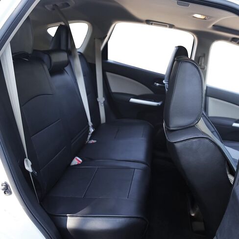 غطاء مقعد من الجلد الصناعي مناسب حسب الطلب من OASIS AUTO 2012-2022 CRV متوافق مع Honda CR-V 2017-2018-2019-2020-2021 (2017-2021 CRV، أسود) in Kuwait