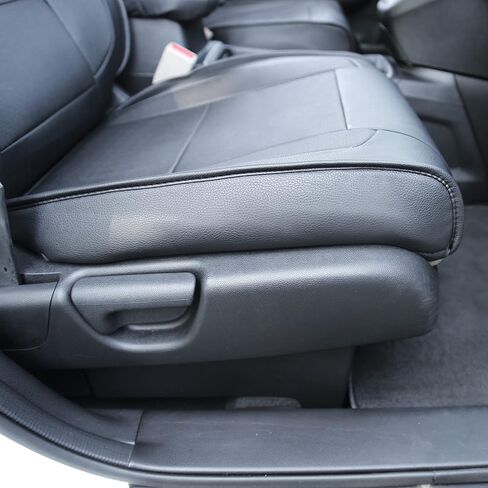 غطاء مقعد من الجلد الصناعي مناسب حسب الطلب من OASIS AUTO 2012-2022 CRV متوافق مع Honda CR-V 2017-2018-2019-2020-2021 (2017-2021 CRV، أسود) in Kuwait