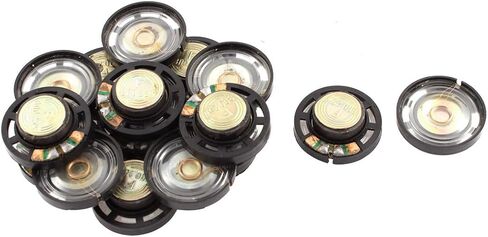 uxcell 16pcs 27mm External Magnetic Speaker Loudspeaker 8 Ohm 0.25W in Saudi Arabia