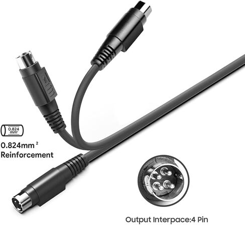 12V 7A 4 Pin Power Adapter Compatible with Wacom Cintiq 22HD DTH-2200 DTK-2200 Tablet, Lorex 19" 22" 23" Monitor, Synology DS420+ DS423+ 4-Bay DiskStation NAS Server, SINPRO SPU65105 Cord in Saudi Arabia