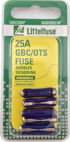 Littelfuse 0GBC025.VP GBC سيراميك 32 فولت 25 أمبير، (عبوة من 5) in Saudi Arabia