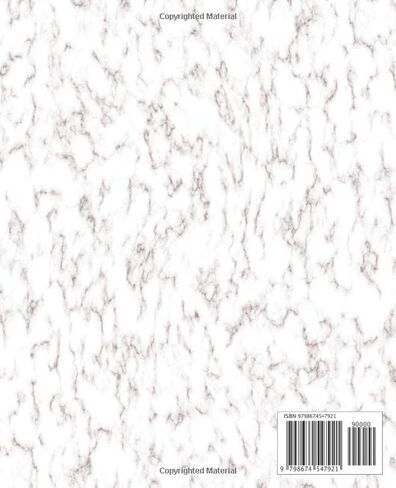 Marbled Composition Notebook: College ruled With White Marble Cover Design | 7.5" X 9.25" | 110 Pages. in Saudi Arabia