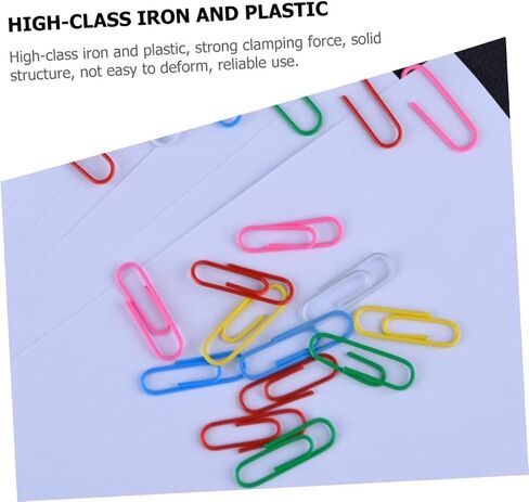 STOBOK 1 Set Out Accessories Colors Color and Files Clip Note Organizing Photo Multi-Function Invoice Clasps Stationary Home Clips Long Portable Document Wire Organize Binder Colorful in Saudi Arabia