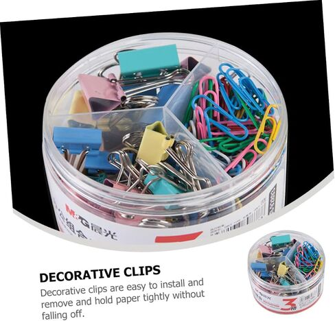 STOBOK 1 Set Out Accessories Colors Color and Files Clip Note Organizing Photo Multi-Function Invoice Clasps Stationary Home Clips Long Portable Document Wire Organize Binder Colorful in Saudi Arabia