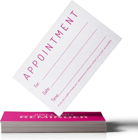 بطاقة موعد مجرد بطاقة تذكير صغيرة 100 Hotpink in Kuwait