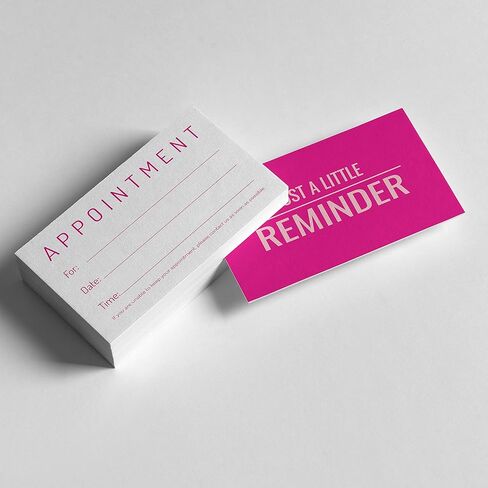 بطاقة موعد مجرد بطاقة تذكير صغيرة 100 Hotpink in Kuwait