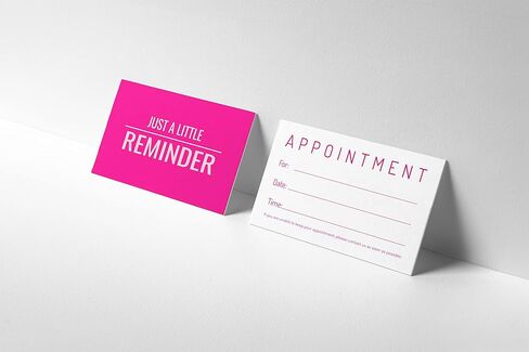 بطاقة موعد مجرد بطاقة تذكير صغيرة 100 Hotpink in Kuwait